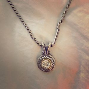 Brighton chain Silver necklace with Pendant